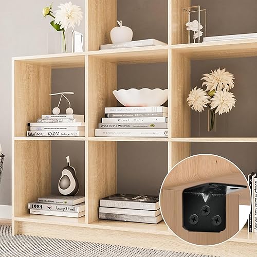 Miniatura 8 de Worldity Lron - Soporte de esquina con 300 tornillos, 50 piezas, soportes de esquina con 300 tornillos, soportes angulares para mesa de cama