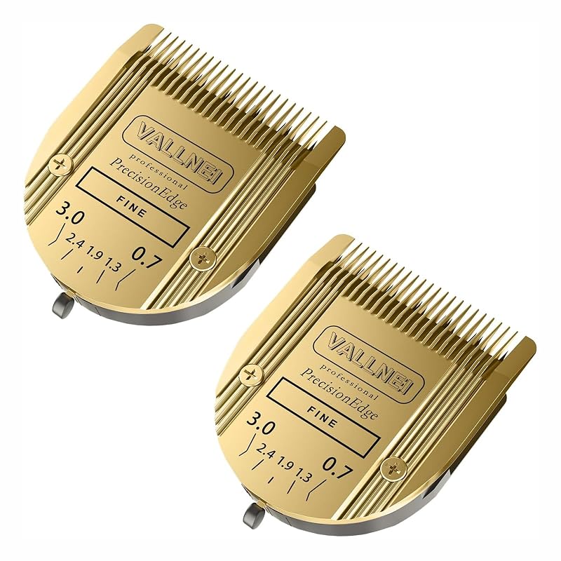 Lâmina de Reposição 5 em 1 para Máquina de Tosa Wahl, Aço Inoxidável, VALLNEI, Gold, Pacote com 2