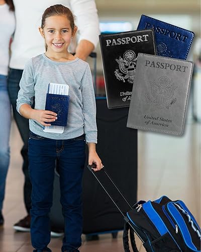 Miniatura 7 de Soporte para pasaporte, combo para pasaporte y tarjeta de vacuna, soporte para pasaporte con ranura para tarjeta de vacuna, artículos esenciales de