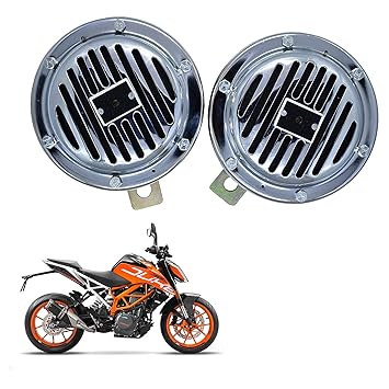 Vagary Silver Chorme Finish Two Wheeler Horn for Ktm duke 390