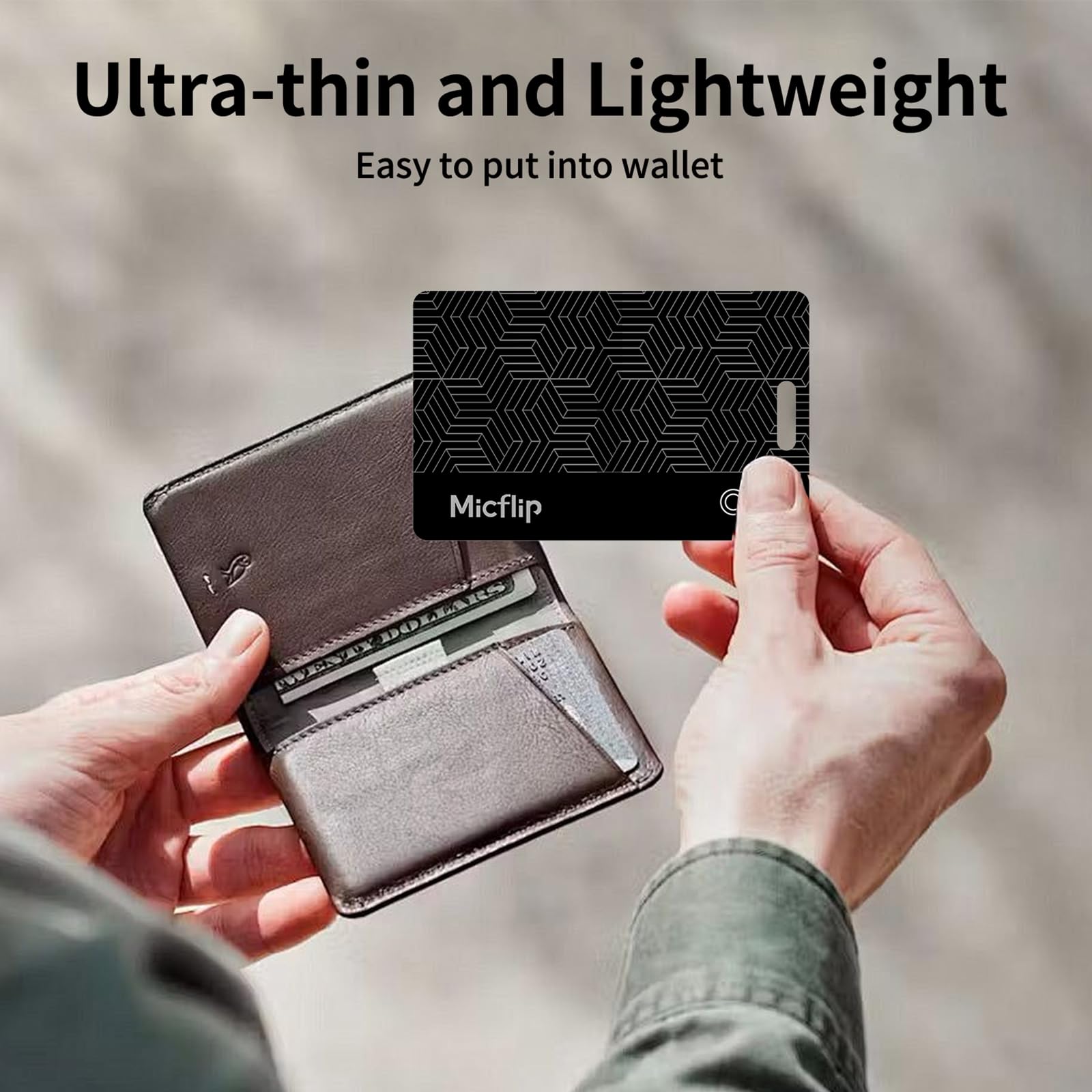 Amazon.com: MICFLIP MFi Certified Wallet Tracker Card 2 Pack
