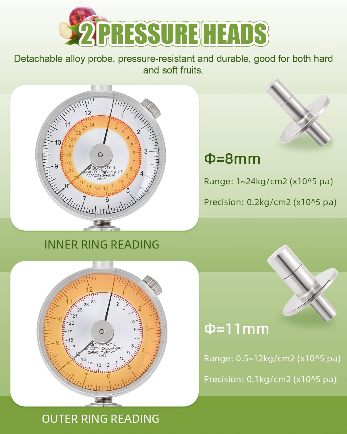 NEWTRY GY-3 Penetrometro Frutta Durezza Tester
