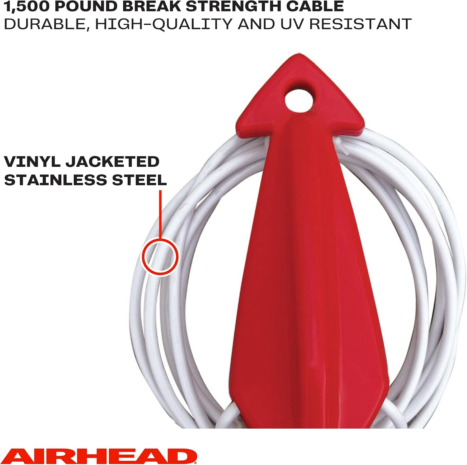 AIRHEAD Tow Demon Harness with Steel Cable for 1 Rider Towable Tubes, Water Skis, Wakeboards and Kneeboards, Multiple
