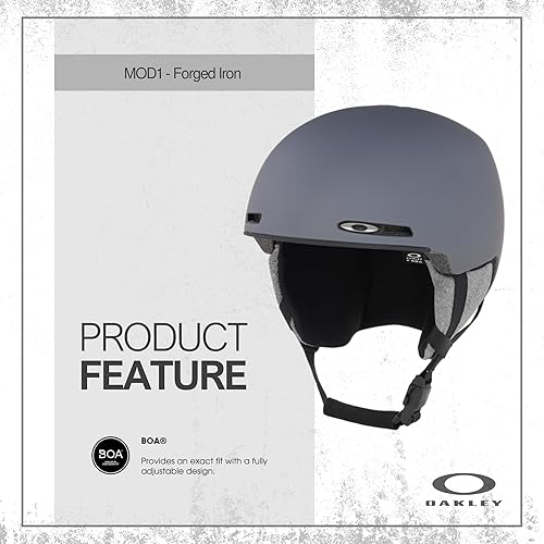 Miniatura 2 de Oakley MOD1 - Casco de esquí y snowboard para hombre para mujer + paquete con botella de agua plegable iWear de diseñador con mosquetón