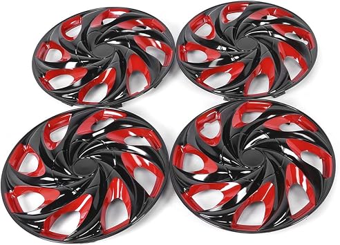 15 Inch Wheel Cover Snap On Wheel Protector, 4pcs Stylish Hubcaps Hub Cover Replacement for R15 Tire and Steel Rim