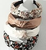 Huachi Knotted Headbands for Women Boho Womens Headbands Fashion, Top Knot Head Band for Girls Wide Knot Headband Trendy Hairband Hair Accessories