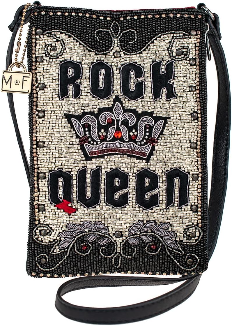 Mary Frances Womens Rock Queen Mini Crossbody Handbag, Multi