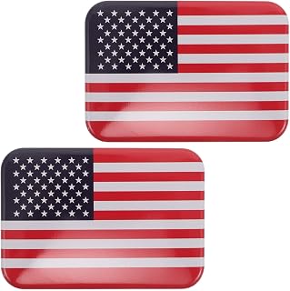 2pcs American Flag Tinplate Box for Keepsakes with Lid, Portable Rectangular Metal Storage Container, Vintage Patriotic Design for Independence Day Memorial Gift, 9.5x6.5x3.2cm