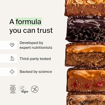 Huel Complete Nutrition Bar, 15 x 55g Bars, Selection Box, High Protein Bar, Plant-Based Protein Bars, Low Sugar, High Fibre, High-Protein Snack with Vegan Chocolate, Under 210 Calories