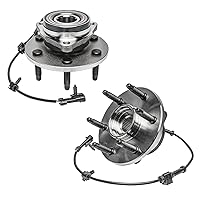 Vista 18 de Detroit Axle - 2 Cubos de Cojinetes de Rueda Delantera para Dodge Ram 1500 2009-2011, Conjunto de Cojinetes de Rueda y Cubos 2010, Par de Cubos