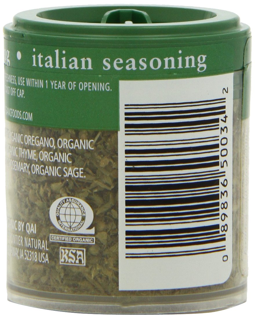 Simply Organic Italian Seasoning Certified Organic, .14-Ounce Containers (Pack of 6)