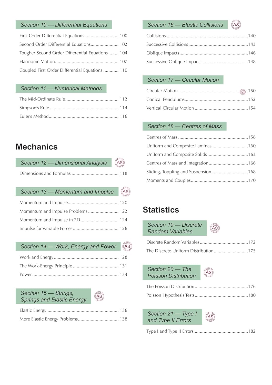 AS & ALevel Further Maths For AQA      Paperback – April 6, 2018