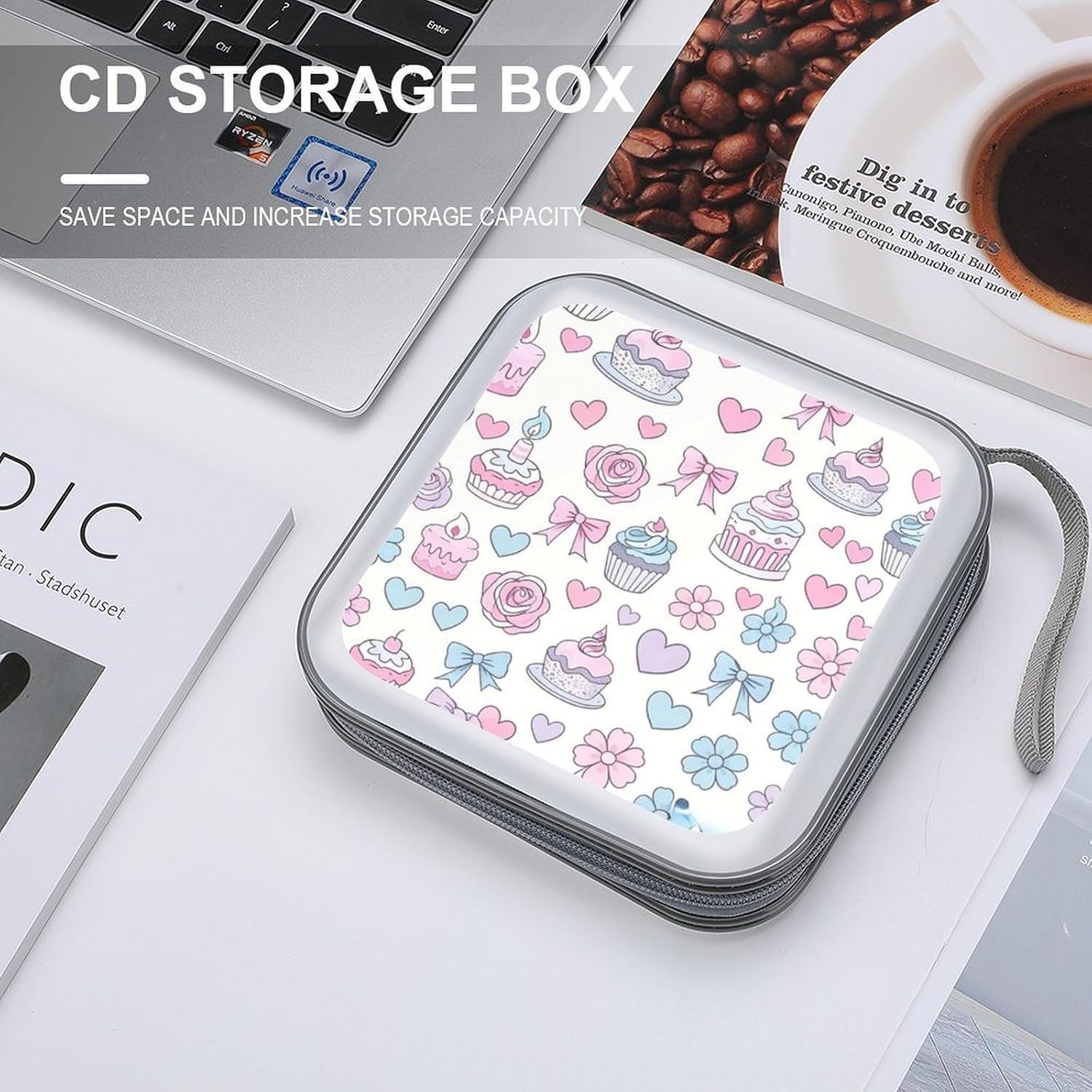 Dessert Cake CD Case CD Storage Box DVD Sleeves
