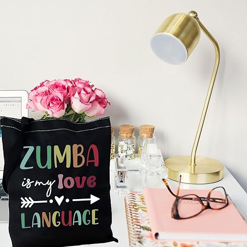 Miniatura 3 de GJTIM Zumba Lover Gift Zumba Teacher Apreciation Gift Zumba Is My Language Zumba Dance Fitness Instructor Entrenador Regalo Bolsa de maquillaje,