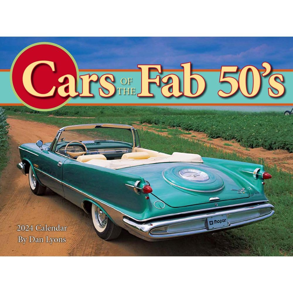 Cars of the Fab 50s 2024 Calendar