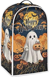 Halloween Blender Cover Ghost Food Processor Cover Universal Appliance Covers for Coffee Maker Juice Machine Blender Protective Covers Anti Fingerprint