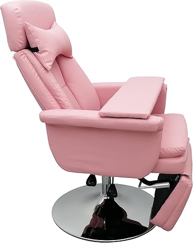 Miniatura 5 de LGXEnzhuo Silla de salón de mesa de spa con presión de aire rosa, rotación de 360 grados, elevación de presión de aire, masaje para belleza, oficina