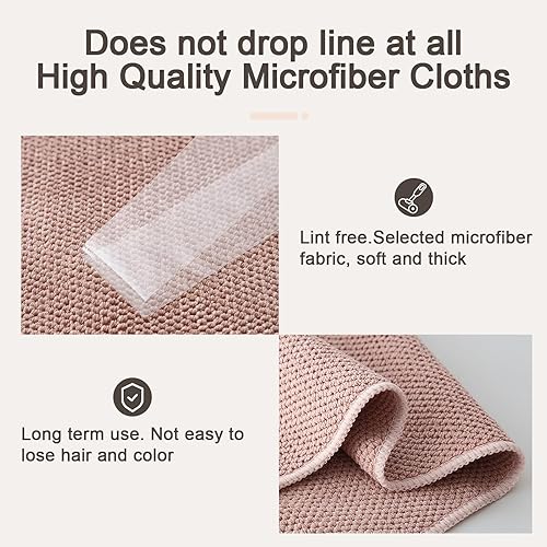 Miniatura 6 de K&janet6am Paños de cocina para lavar platos, paquete de 6 paños de cocina, paño de limpieza de microfibra súper absorbente, paños de microfibra