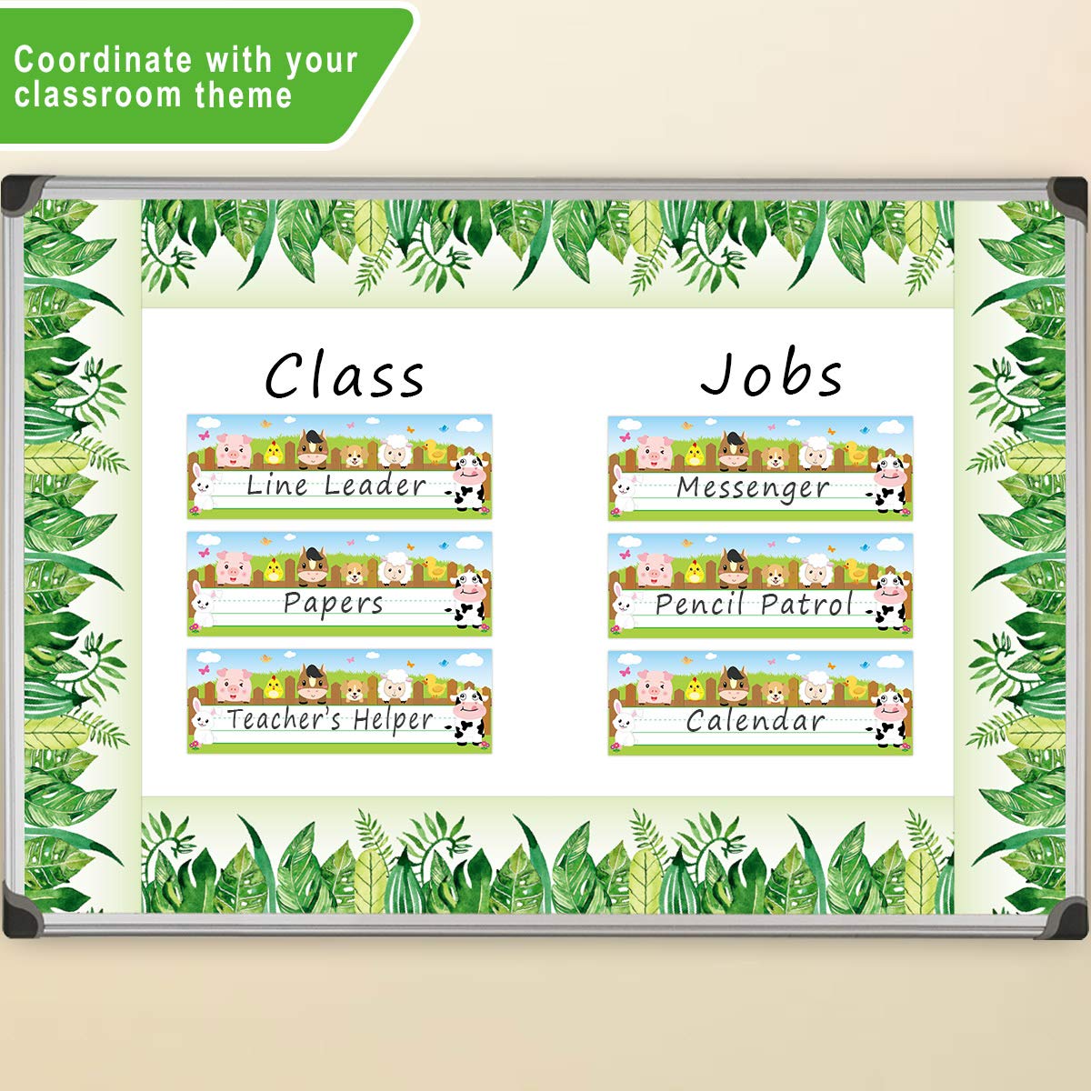 Farm Animal Name Plate Primary Students Back to School Desk Nameplates 36 Pack Classroom Decoration - Image 5