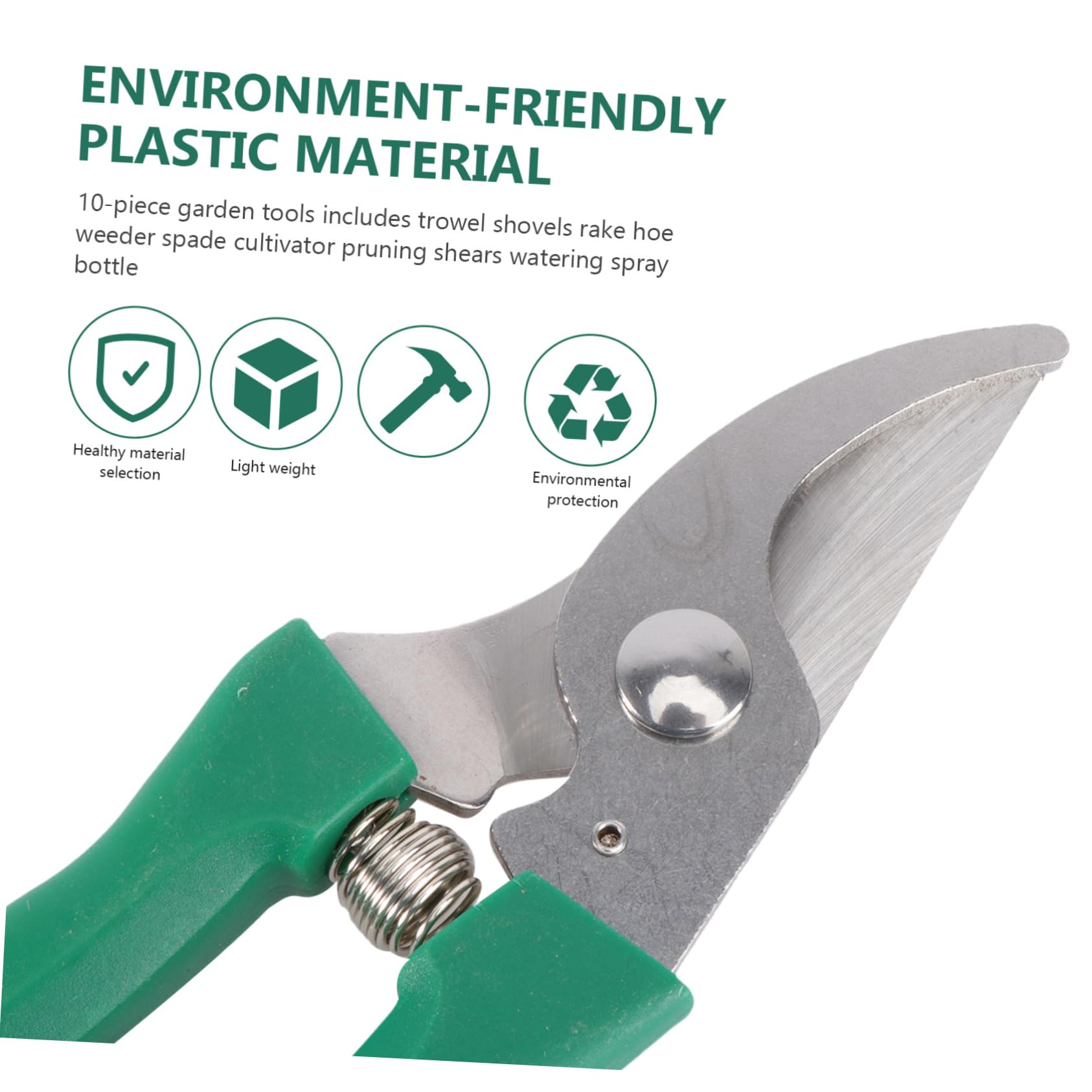 BESPORTBLE Juego De Herramientas De Jardinería De 10 Piezas Estuche Portátil Herramientas De Acero Inoxidable Diseño Floral