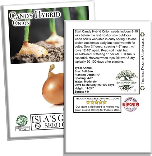 Miniatura 4 de Semillas de cebolla híbridas de caramelo para plantar, más de 50 semillas por paquete, semillas de jardín de Isla (semillas de jardín de Isla),