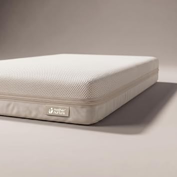 Mother Nurture Slumberpad Premium Cot Bed Mattress 140 x 70 x 10cm - Breathable, Waterproof, Easy Clean, Hypoallergenic, Uk Safety Tested, Firm & Supportive, Baby Toddler Mattress