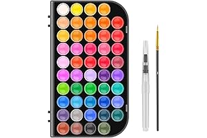 48-Color Washable Watercolor Paint Set for Kids and Adults