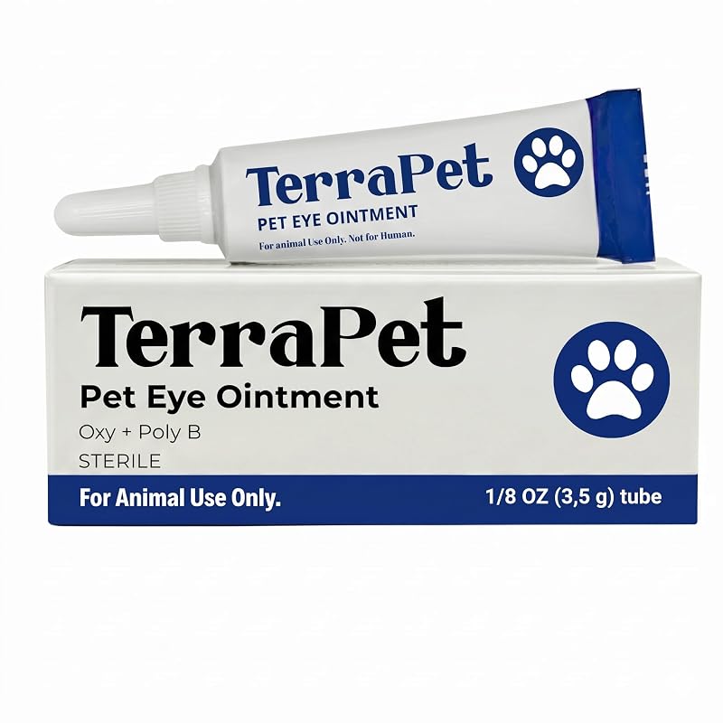Creme para cuidados dos olhos de cães e gatos TerraPet, tubo com 3,5 g
