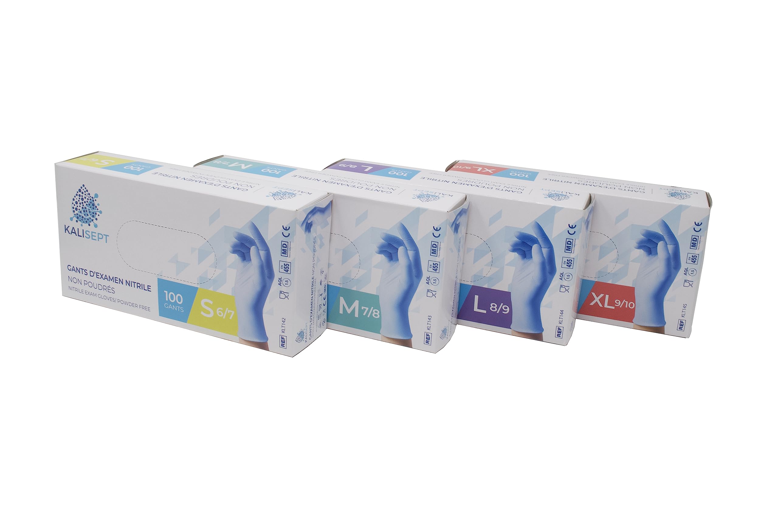 KALISEPT INTCO Nitril-Handschuhe, 10 Packungen à 100 Stück, hochwertige medizinische und Industriestandards (nicht gepudert) Gewerbe, Industrie & Wissenschaft