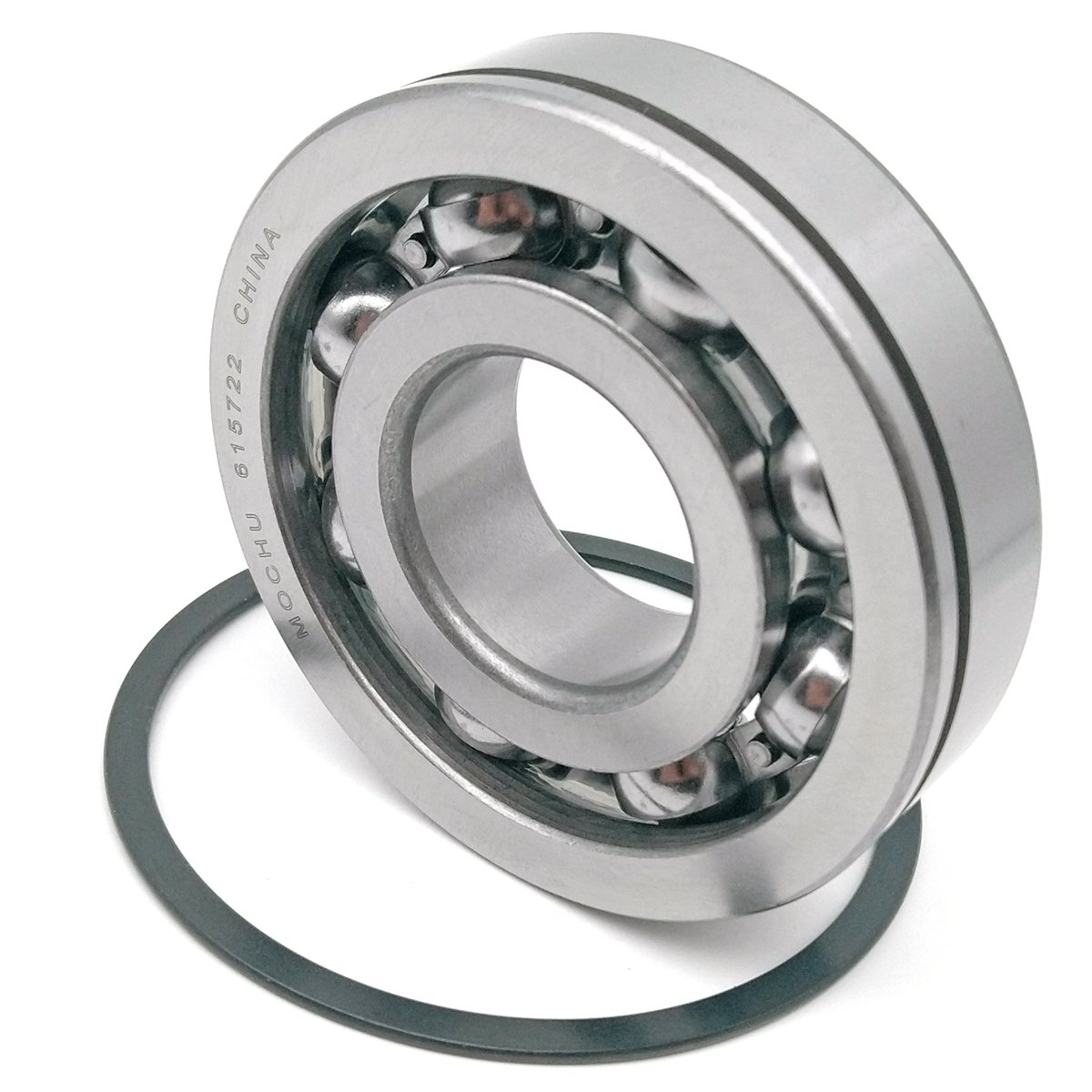 MOCHU Bearing 615722 30X75X19 ABEC-1 Deep Groove Ball Bearings, Metric, 30mm ID, 75mm OD, 19mm Width, Single Row, Open, Snap Ring