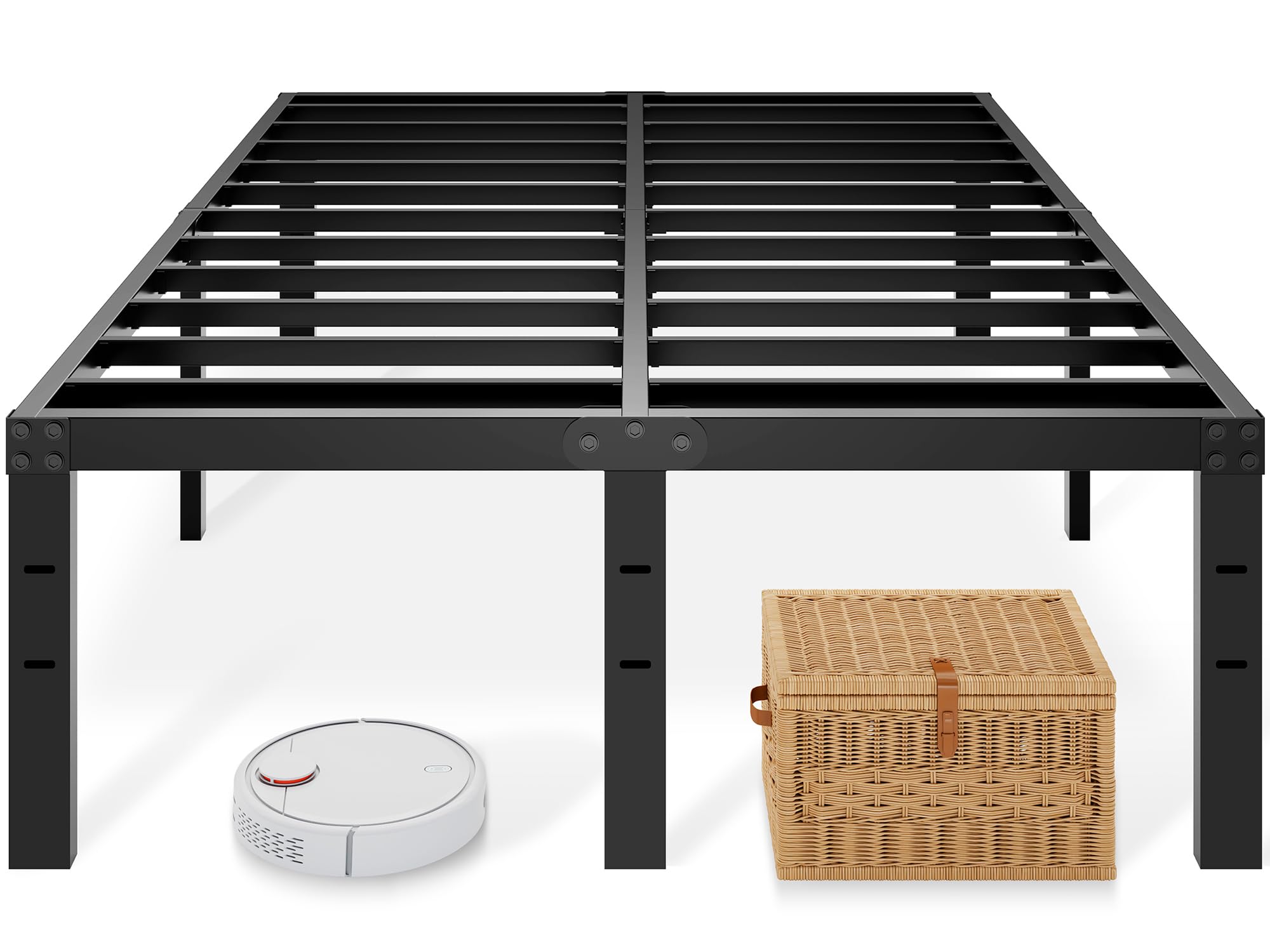Queen Bed Frame, 14 Inch Queen Size Bed Frame with Underbed