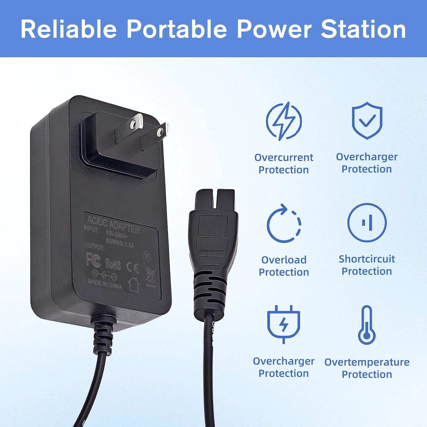 16.8V Adapter Charger for Aiper Scuba S1 Cordless Robotic Pool Cleaner Compatible with Aiper Scuba S1 E1 14.4V Cordless Robotic Pool Vacuum Power Supply Cord Charger PSU