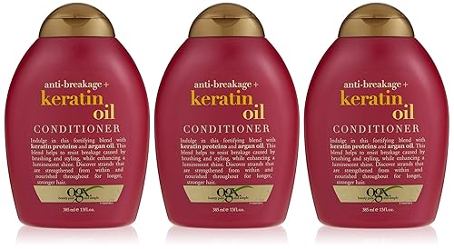 Ogx Aceite de queratina acondicionador 13 onzas (13.0 fl oz) (paquete de 3)