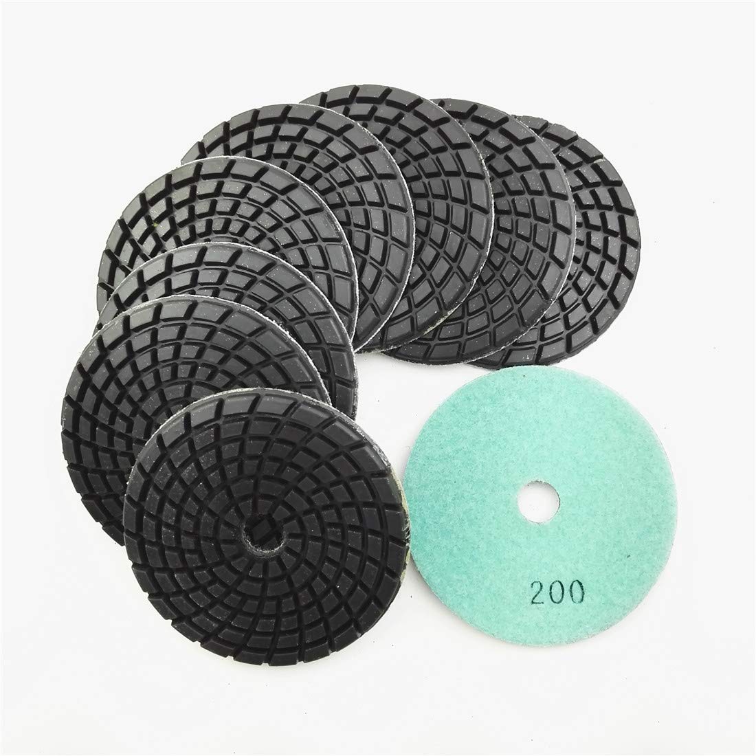 SDIATOOL Diamond Concrete Polishing Pads 63PCS 4 inch Resin Bond Renew Pads Beton Floor Renew Reparing Disk Mixed Grits