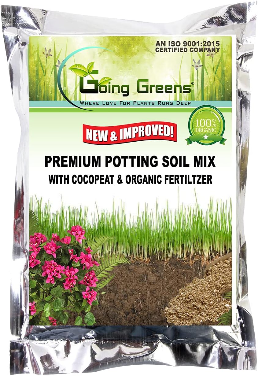 Premium Soilless Potting Mixture of Cocopeat, Organic Fertilizers & Multinutrients (5 Kgs) I Soil for Plants | Potting Soil Mix for Plants