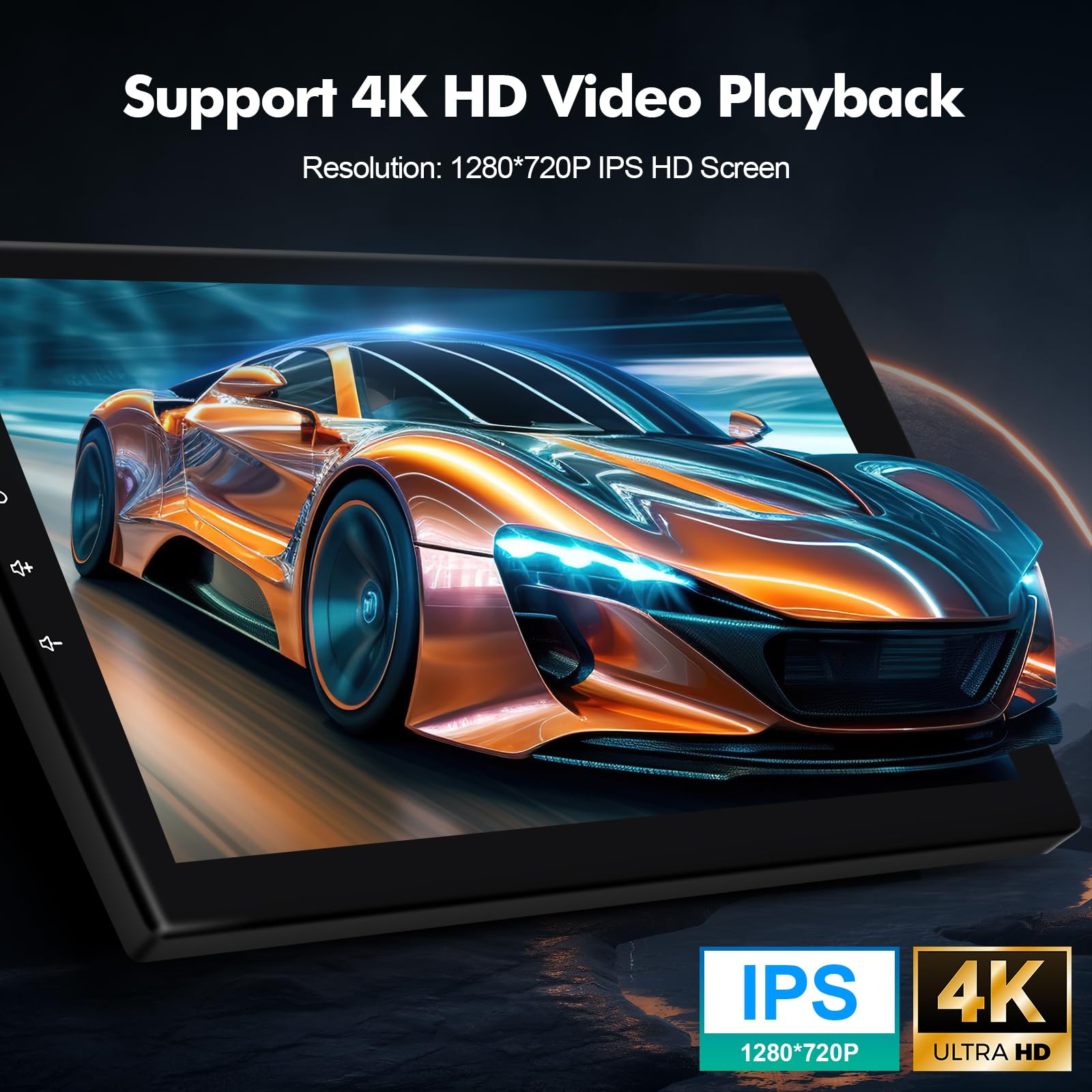Amazon.com: 4Core+64G 10.1-inch Android 14 Car Stereo IPS