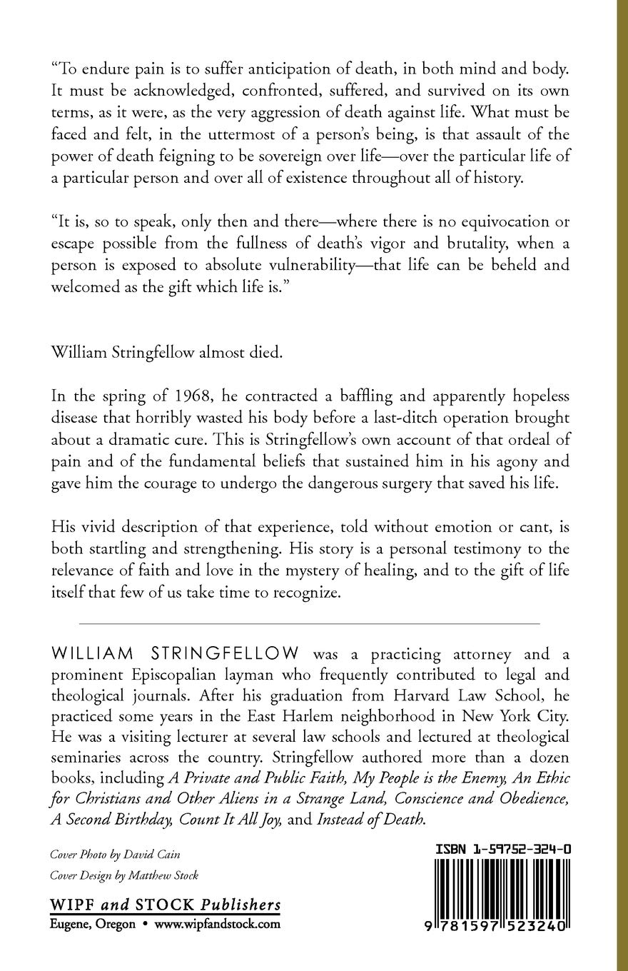 A Second Birthday: A Personal Confrontation with Illness, Pain, and Death (William Stringfellow Library)