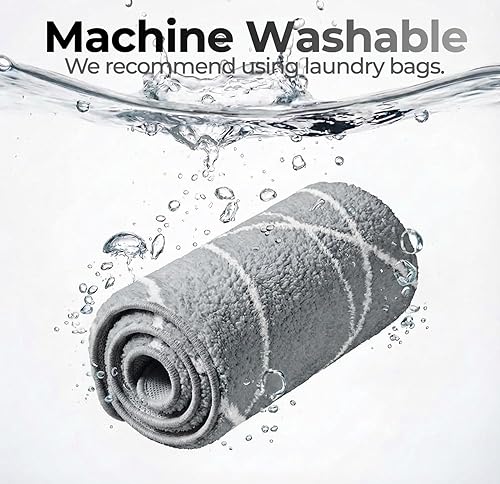 Miniatura 6 de Tititex Alfombra de Baño de Lujo Gris con Línea Blanca, 16 x 24 pulgadas Clásica Extra Suave y Absorbente de Microfibra, Alfombras de Baño