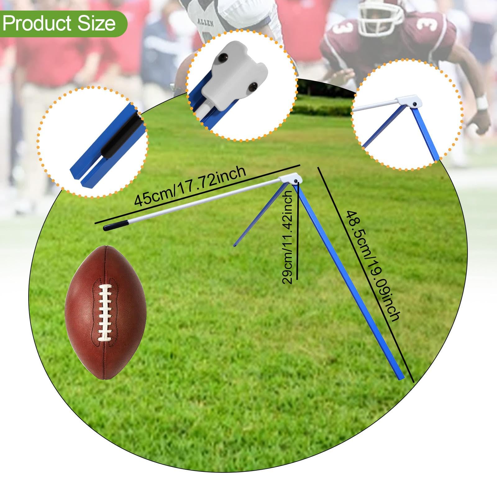 Football Kicking Tee Rugby Stand Stand Adjustable Soccer Launcher n'importe Quelle Taille Balle Field Office Football pour Enfants A