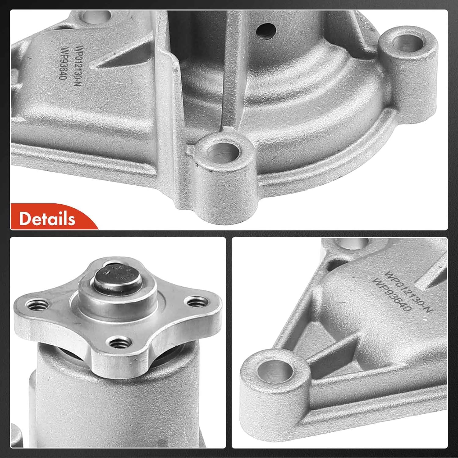 A-Premium Engine Water Pump W/Gasket [DOHC, 4Cyl 1.5L 1.6L] Compatible with Hyundai Accent 1996-1997 2001-2011 & Kia Rio Rio5 2006-2011, 6-Impeller, Replace for# 2510022900, 2510026015