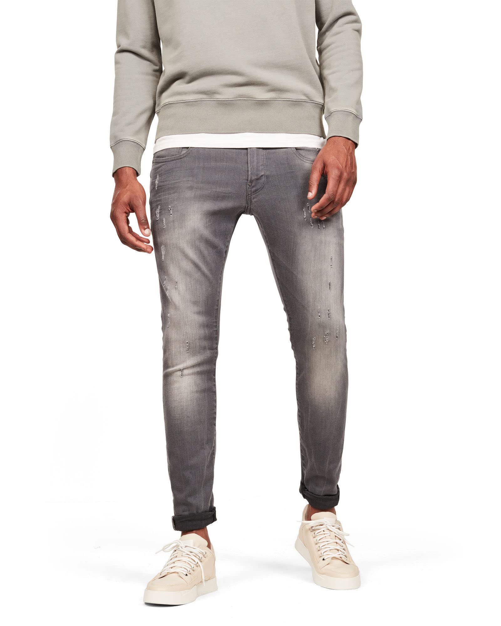 G-Star Men's Revend Skinny, Grey (lt aged destroy 51010-6132-1243), 38W / 38L