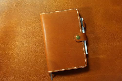 Miniatura 3 de Brown vegetable tanned leather case cover for moleskine classic notebook leather portfolio organizer for moleskine large notebook MA514C