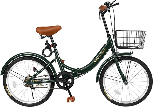 Mixiu 折りたたみ自転車 20インチ 小型 軽量 折り畳み自転車 高炭素鋼フレーム 滑り止めタイヤ カゴ・ベル・ワイヤーロック付き 通勤通学 男女兼用 - 1