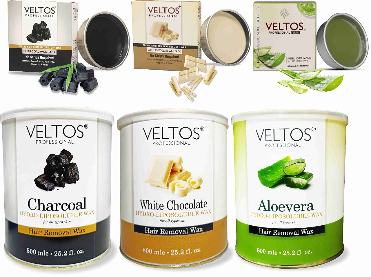 VELTOS Body and Face Wax Big Basket Combo Waxing Kit (Aloe Vera Hydro & Katori, Charcoal Hydro & Katori, White Chocolate Hydro & Katori Wax 800ml and 80gm (B09H4XG9F1) Amazon Price History, Amazon Price Tracker