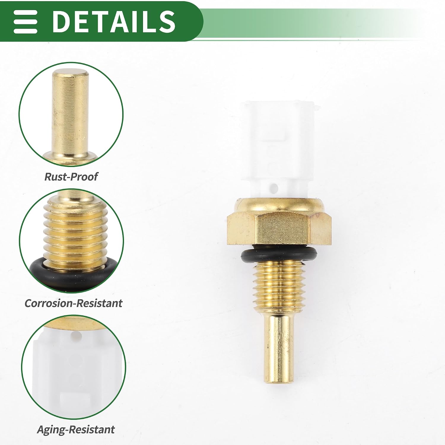 Motoforti Engine Coolant Temperature Sensor No.37870MGSD31 Water Temperature Sensor for Honda CB500 2013 1 Pc