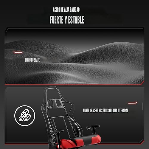 Miniatura 7 de GTRACING Gaming Chair Racing Office Computer Ergonomic Video Game Chair Backrest and Seat Height Adjustable Swivel Recliner with Headrest and Lumbar