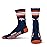 For Bare Feet NFL 4 Stripe Deuce Crew Sock, Denver Broncos, Large