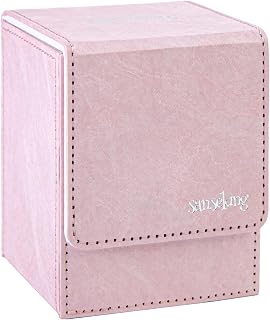 Sanseking Caja de cartas mágicas para MTG, caja de cartas de una sola baraja, se adapta a más de 100 tarjetas TCG, caja de tarjetas de papel Tyvek®, cajas de tarjetas de carga superior, regalo mágico