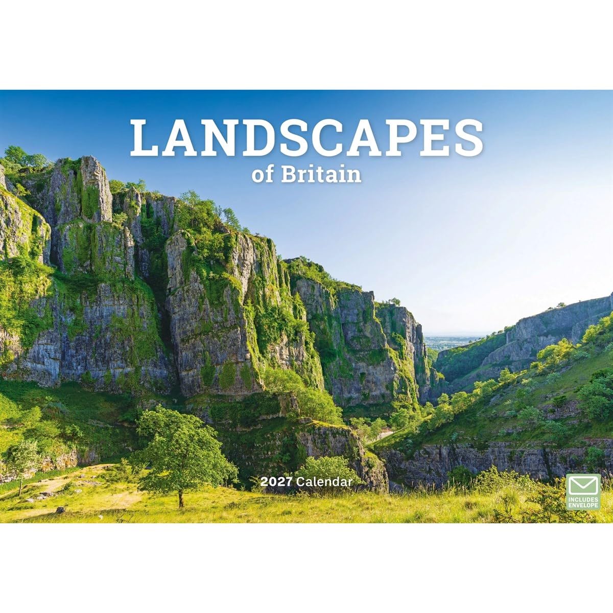 Carousel Worldwide Landscapes of Britain 2027 Wall Calendar, A4 Format, 12-Month Monthly Calendar, Full-Color British Landscape Photography