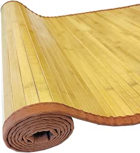HJJKKH Non-Slip Area Rug Runner 70.9 x 23.6 inches, Indoor/Outdoor Bamboo Rayon Floor Mat